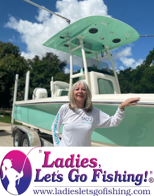 TACO Marine pro ambassador Betty Bauman with Ladies Lets Go Fishing